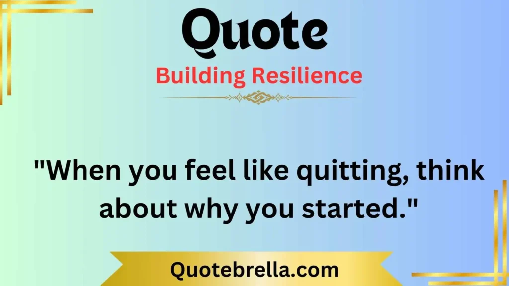 Building Resilience