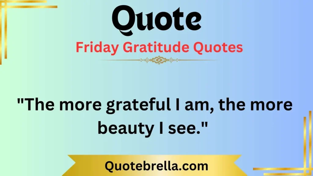 Friday Gratitude Quotes