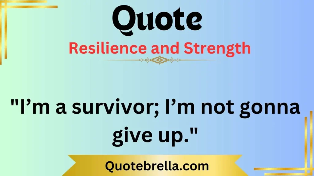 Resilience and Strength