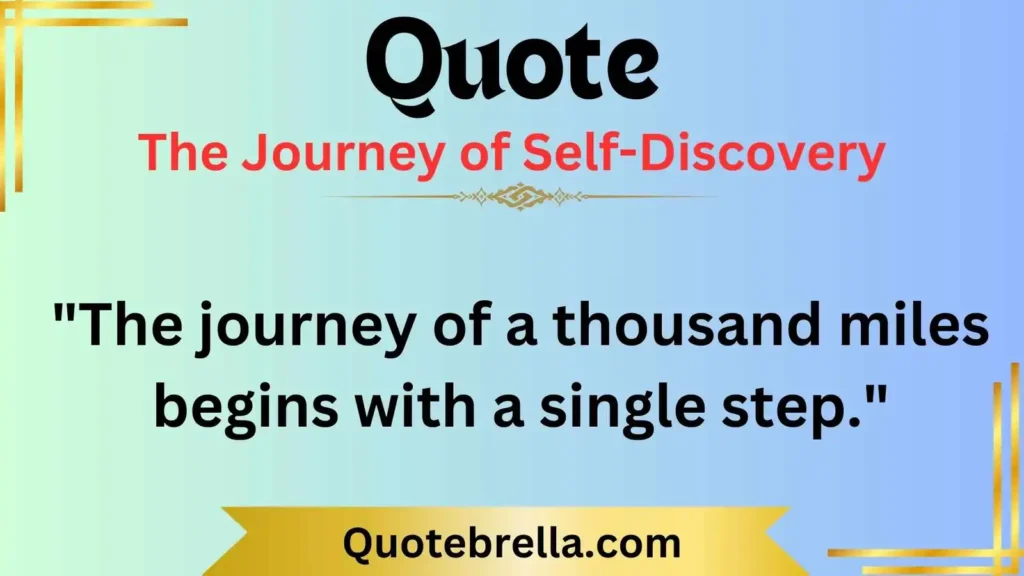 The Journey of Self-Discovery