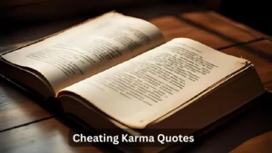 Cheating Karma Quotes